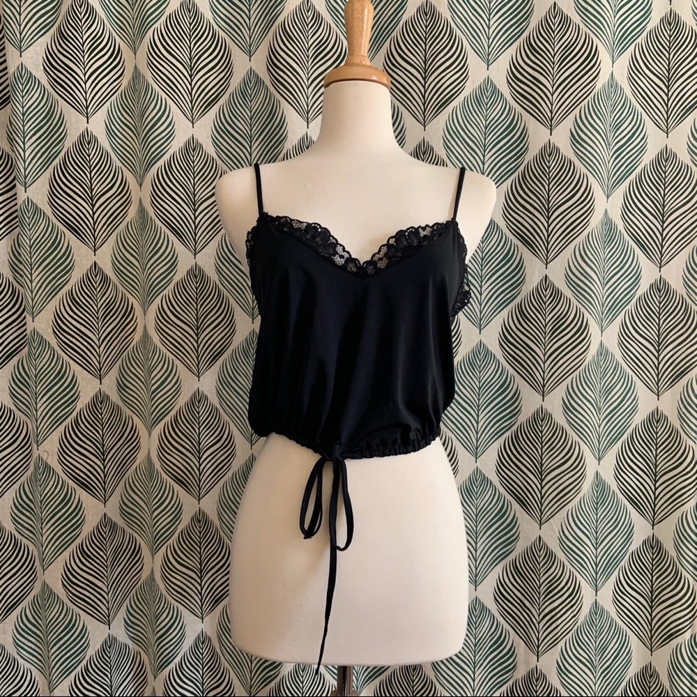 ZARA | Black Lace Trim Cami